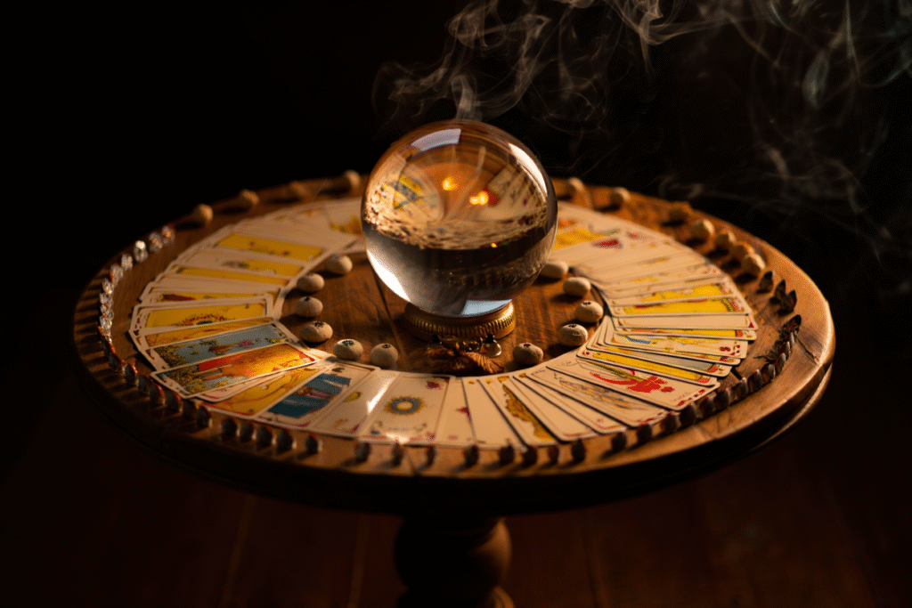 tarot et boule de cristal