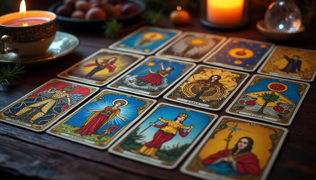 Découvrez notre sélection des meilleurs jeux de tarots pour l’interprétation des cartes. Trouvez le jeu idéal pour enrichir vos pratiques de divination et affiner vos lectures.