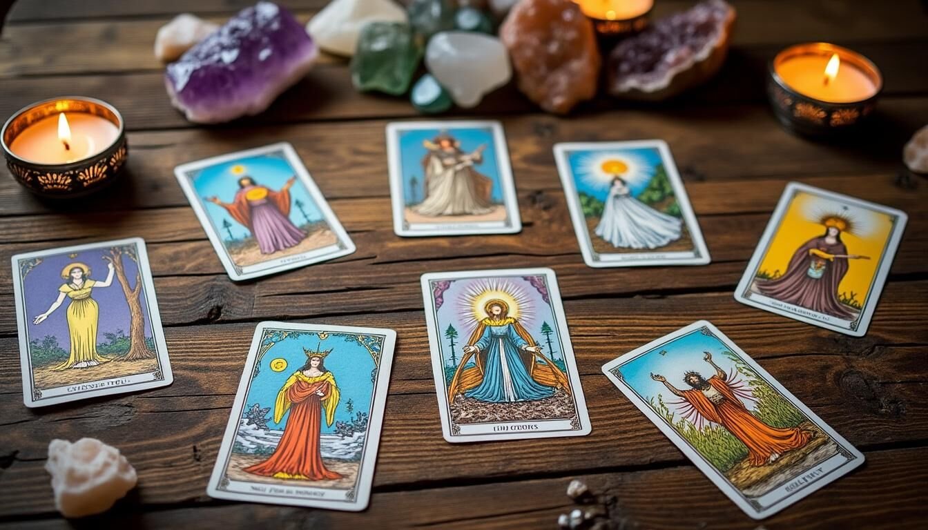 Découvrez notre sélection des meilleurs jeux de tarots pour interpréter les cartes avec précision. Idéal pour débutants et experts souhaitant approfondir leurs lectures et développer leur intuition.