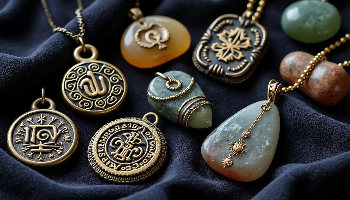 Découvrez notre collection de talismans protecteurs et de bijoux énergétiques pour attirer équilibre, chance et protection au quotidien. Choisissez un bijou unique, alliant spiritualité et élégance.