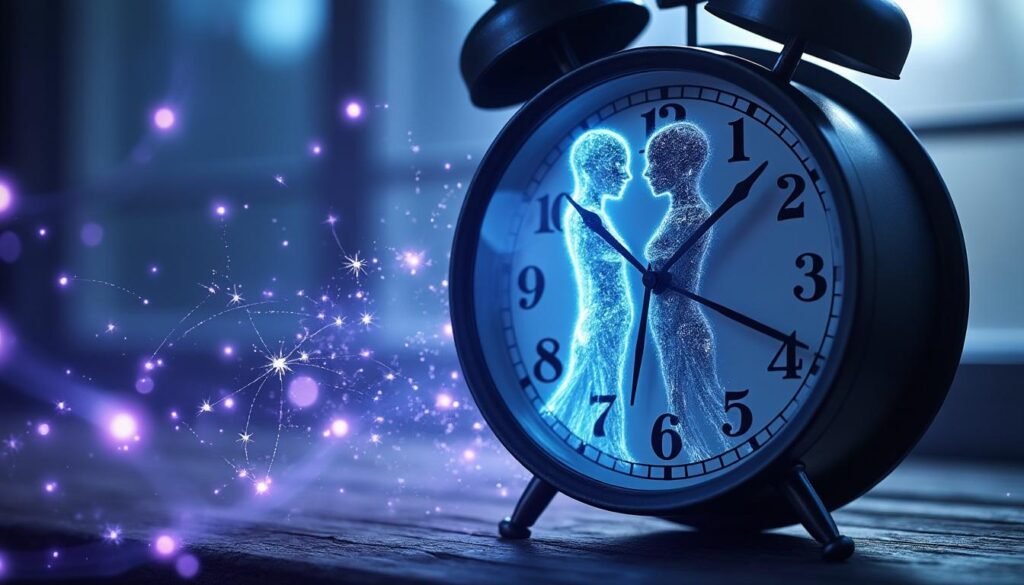 découvrez le mystère de l'heure miroir 03h30 et la magie d'une communication à double sens qui révèle des messages cachés et des synchronicités surprenantes.