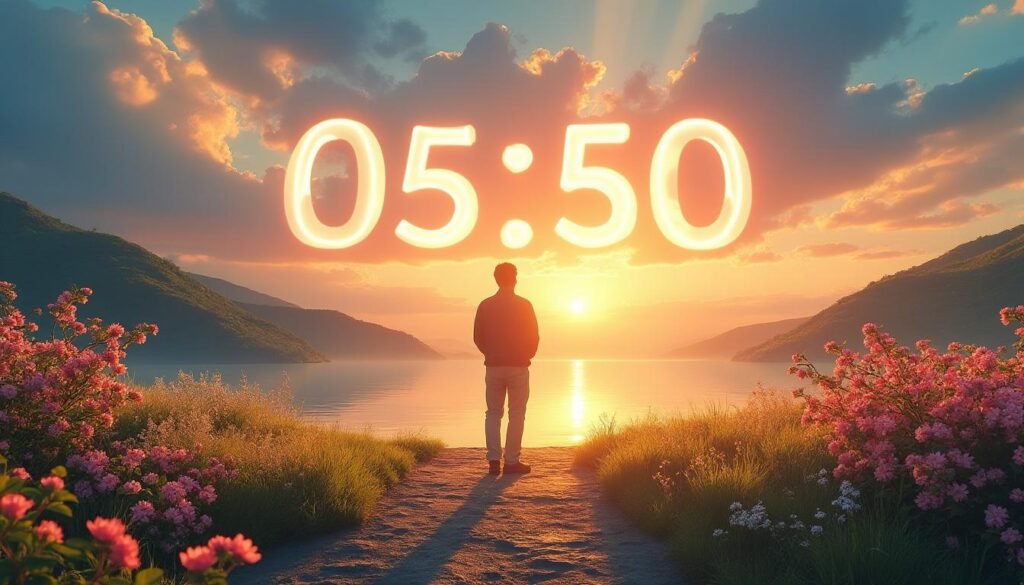 découvrez la signification de l'heure miroir 05h50 et préparez-vous à un changement imminent pour transformer votre vie de manière positive et inspirante.