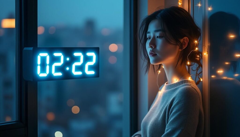 découvrez la signification de l'heure miroir 02:22, symbole de stabilité émotionnelle et de soutien invisible dans votre vie. comprenez comment cet instant reflète votre équilibre intérieur et l'énergie protectrice qui vous entoure.