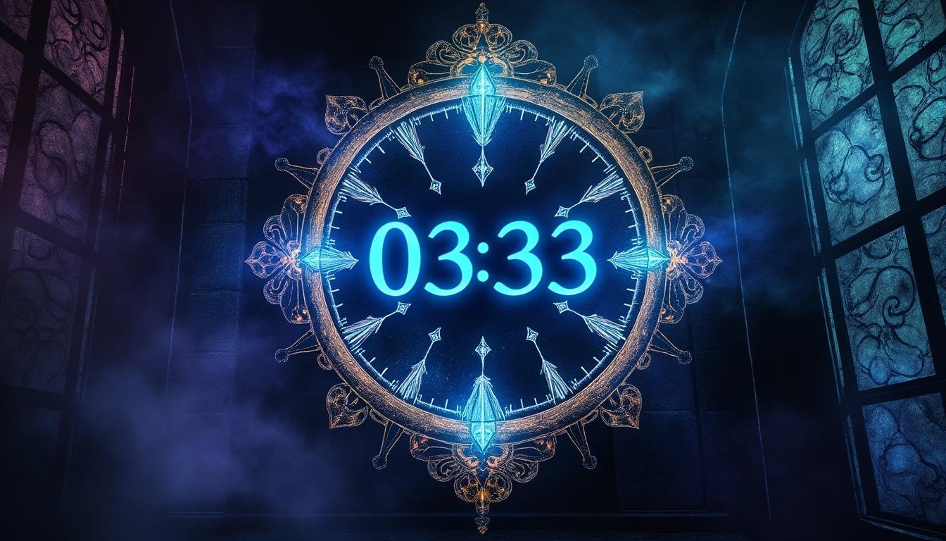 découvrez la signification de l'heure miroir 03:33, un message puissant qui invite à éveiller votre créativité et à recevoir une guidance spirituelle pour votre chemin de vie.