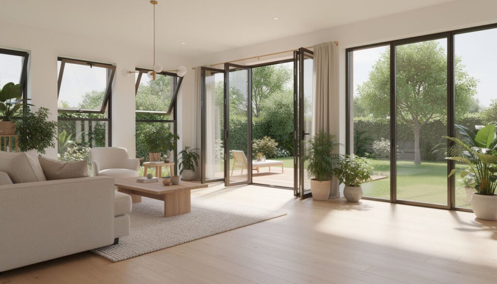 Découvrez comment les fenêtres, portes et baies vitrées améliorent le confort, l'isolation et l'esthétique de votre logement pour un espace de vie agréable et lumineux.