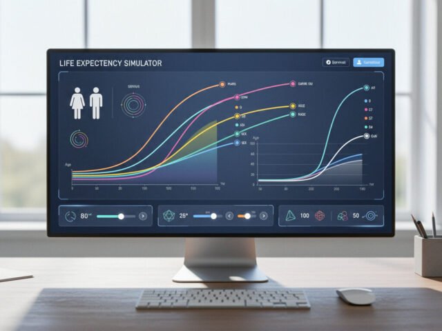 Simulateur d&rsquo;espérance de vie selon âge et sexe