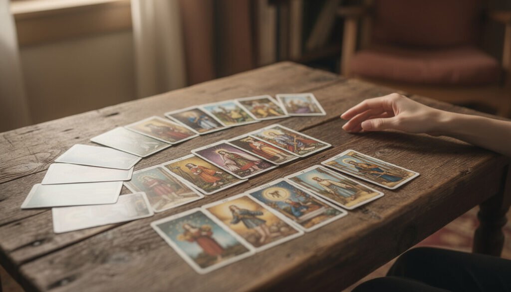 Découvrez votre avenir avec notre tirage de tarot Oui/Non en 32 cartes et obtenez une réponse instantanée et précise à toutes vos questions.