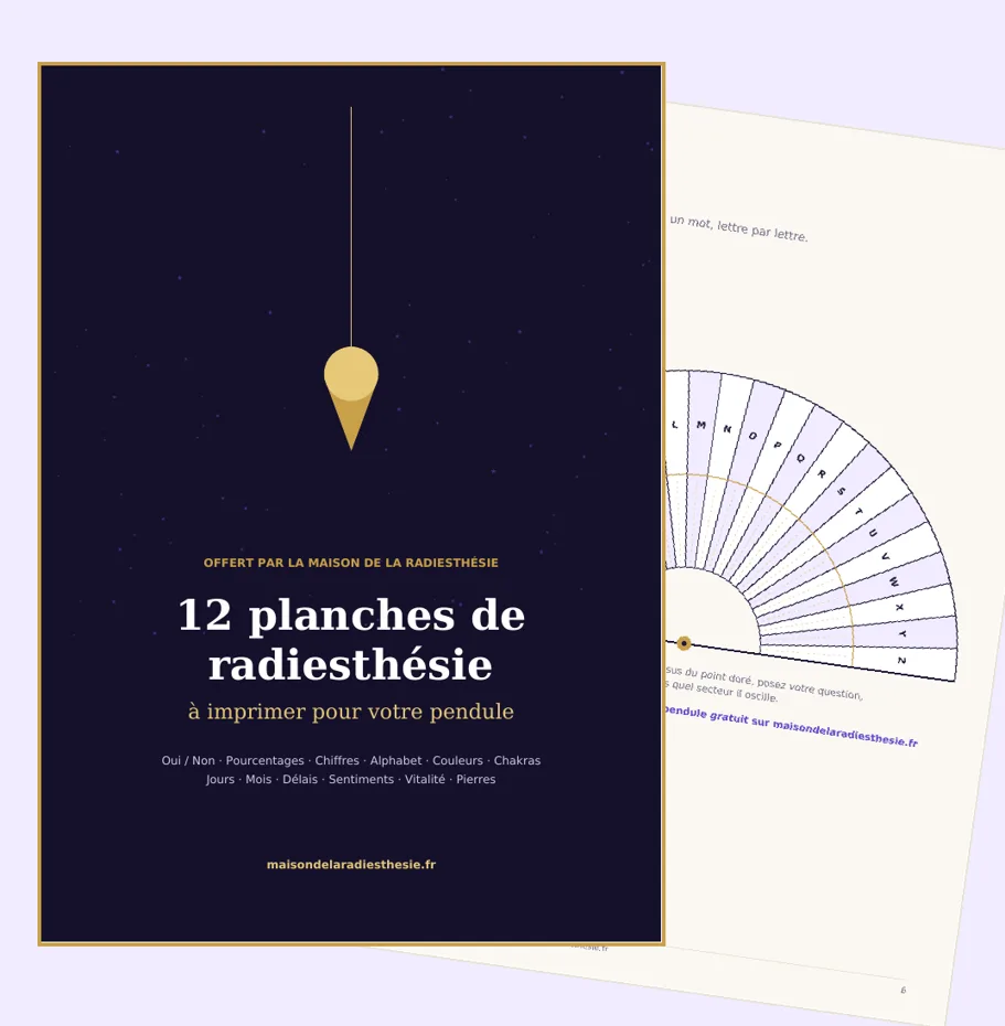 12 planches de radiesthésie à imprimer